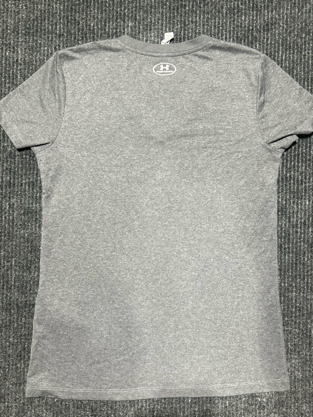 Under Armour Women's Gray V-Neck Notre Dame Logo Tee - Picture 7 of 7